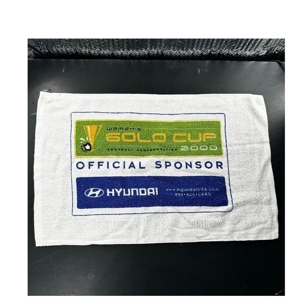 McArthur Towels Women's Gold Cup 2000 Rally Towel White‎ Hyundai Sponsor 18x11